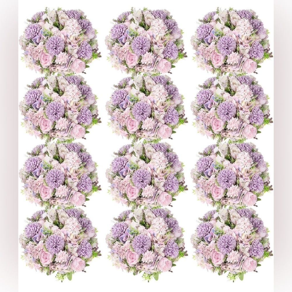 Lavender and Pink Floral Arrangements